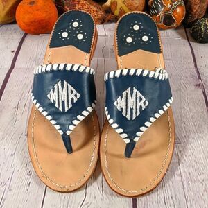 Jack Rogers "MMR" Monogram Sandals